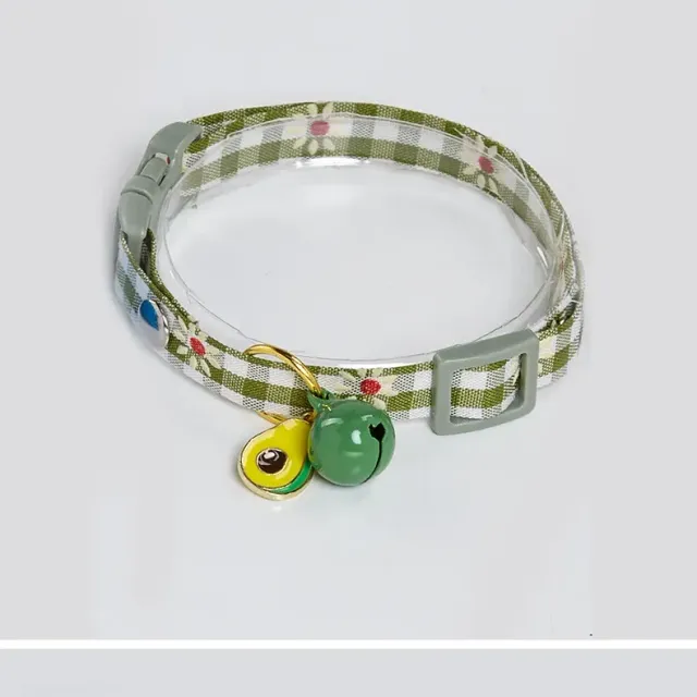 Cute collar for dogs and cats - with adjustable size, with decorative pendant