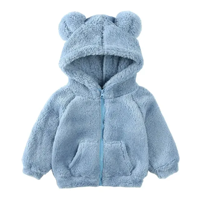 Children's warm sweatshirt with hood for boys and girls - fashionable and warm