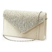 Clutch bag with crystals