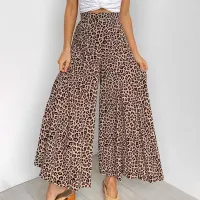 Wide Pants Leopard Print