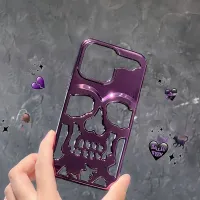 Metal-plated skull case for iPhone
