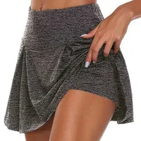 Women's elegant skirt with sewn-in shorts