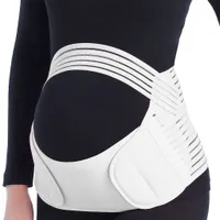 Pregnancy support belt over tummy