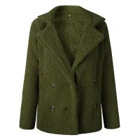 Ladies' shiny coat Martyna - green