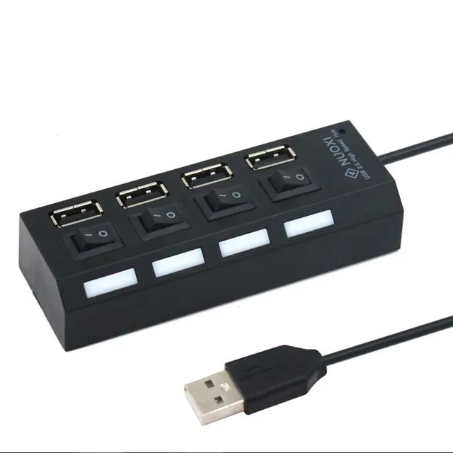 USB hub Ni32 - 4 porty s vypínačem