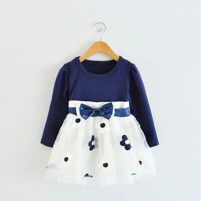 Original baby dresses Christens blue-dress 9m