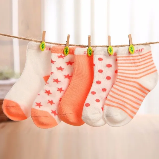 Detské ponožky (5 párov) - 8 farieb