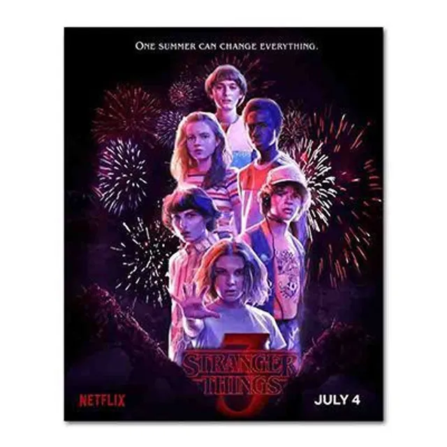 Stylový plakát na motivy seriálu Stranger Thing 6 30 X 20 cm