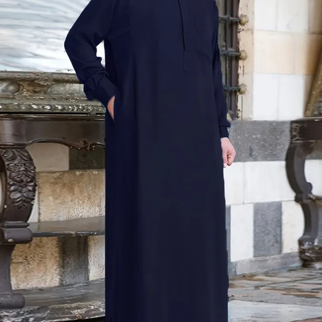 Męski długi tradycyjny arabski kaftan