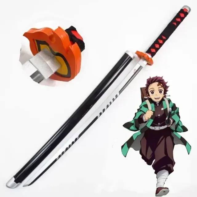 Katana din plastic potrivită pentru expoziție în stilul anime Demon Slayer - diverse tipuri