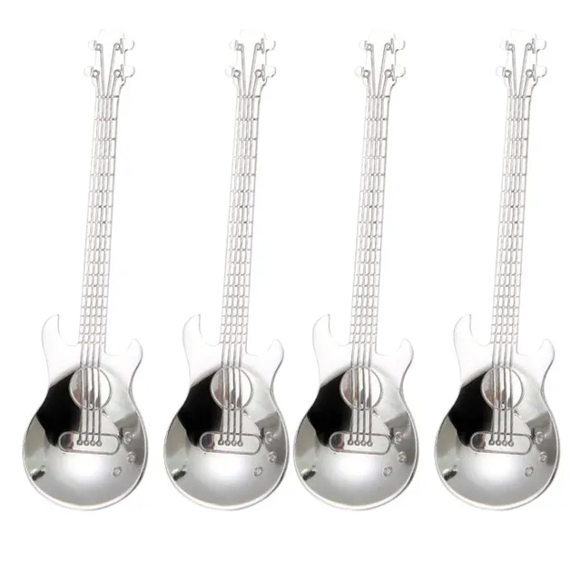 Set 4 linguri în formă de chitară