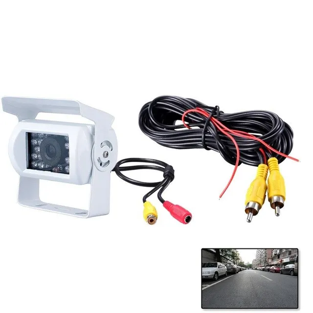 Rear parking camera with LED night vision