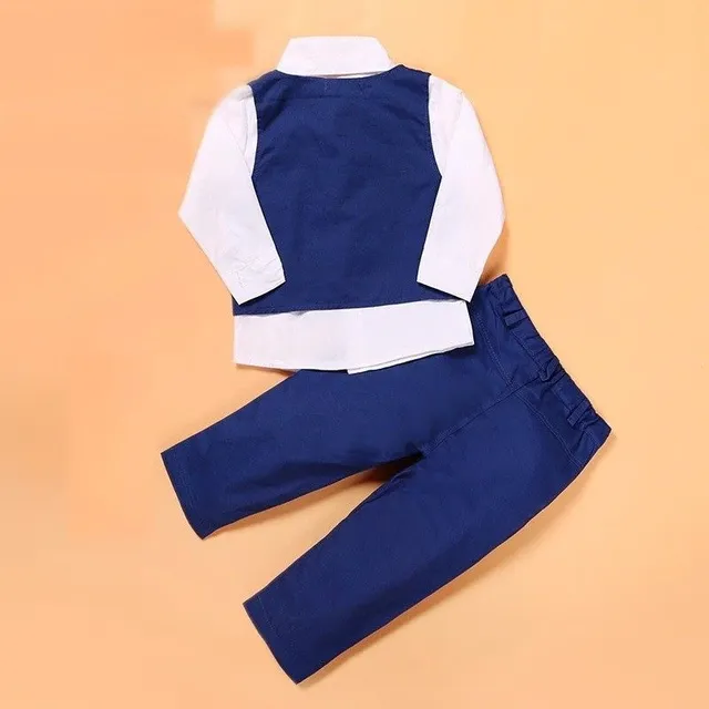 Gilet, chemise et pantalon pour garçon Nancie