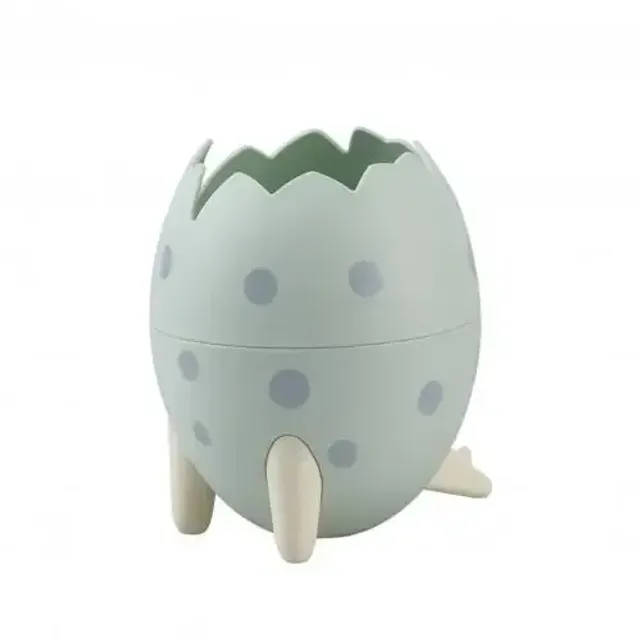 Design holder for pencils and brushes in the shape of a dinosaur egg - several color variants