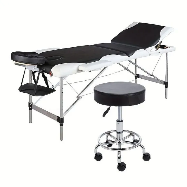 1 pc Rotary and height adjustable stool with padding for hairdressers, offices, bedrooms and living rooms