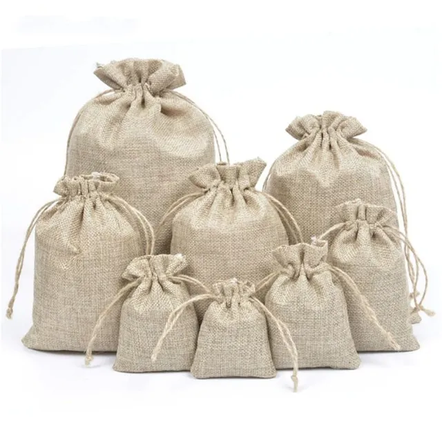 Sacs-cadeaux en jute 50 pcs