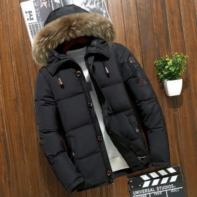 Men's luxury winter jacket with fur Villa