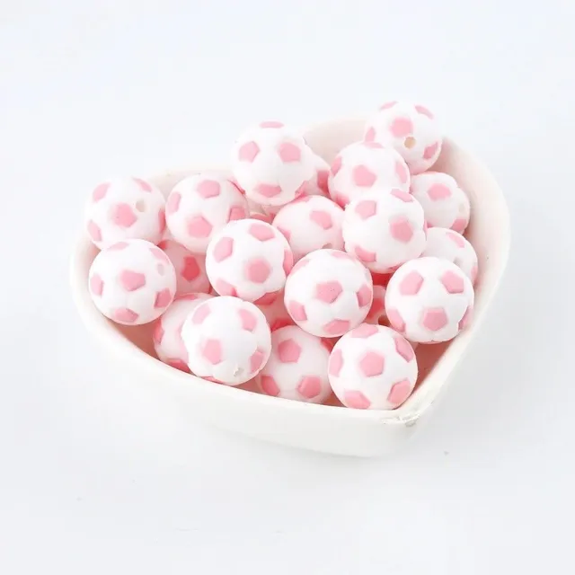 Silicone beads in the shape of balls J3219