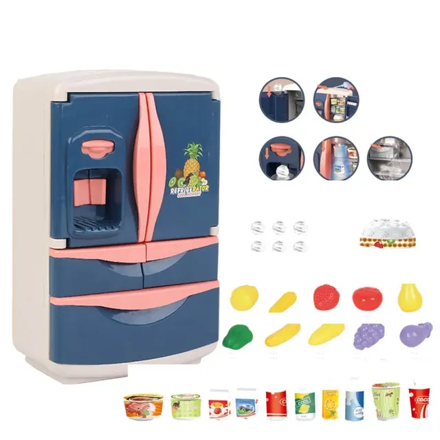 Children's toy fridge with ice tray for children from 3 years old