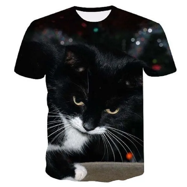 Children's T-shirt with cat B1503