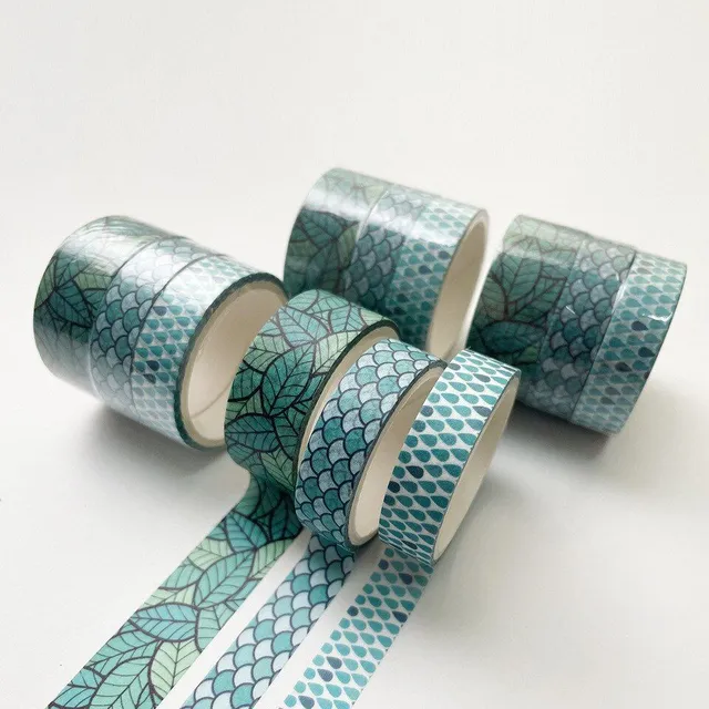 Modern trends popular original decorative self-adhesive tapes with pattern 3 pieces - different variants