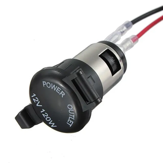 12V socket with safety not only on motorbike