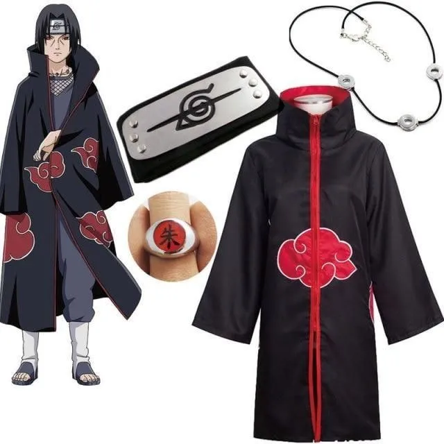 Halloweensky kostým Naruto Akatsuki navy-blue 135