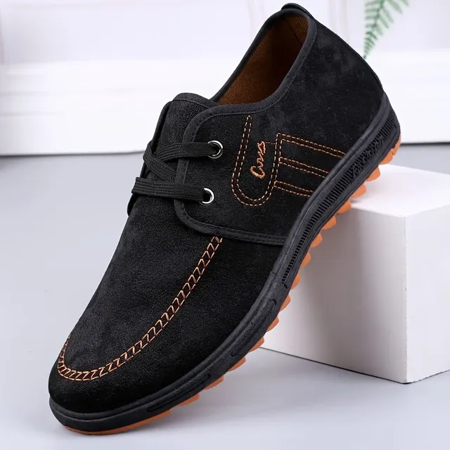 Male textile boots for business and leisure