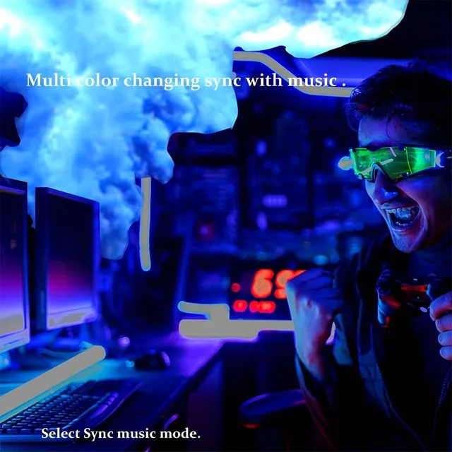 Bleskové mračno 3D LED světlo, kreativní noční světlo s RGB barvami a dálkovým ovládáním