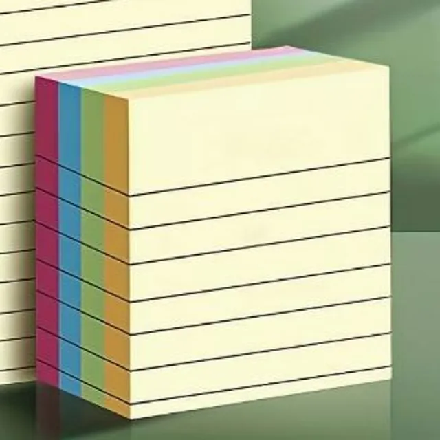 Multicolored sticky notes School aids For students 200 sheets Index cards Office supplies