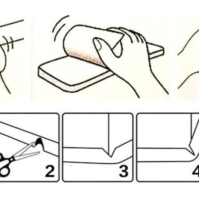 Protective cover for edges of table and furniture - 2 m