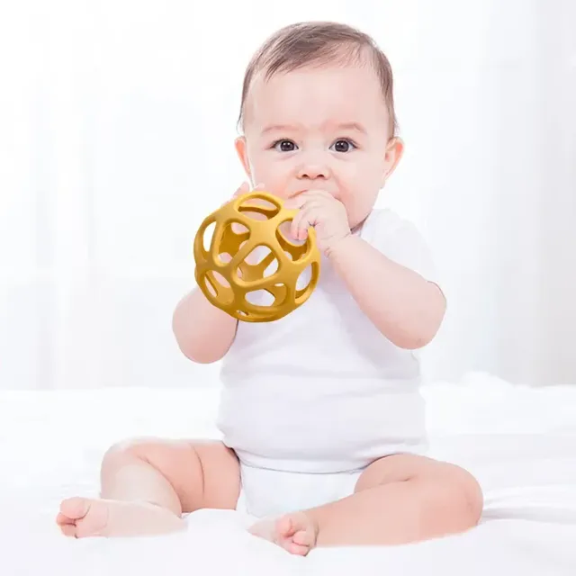 Silicone toy for soothing and chewing for BPA-free food silicone children