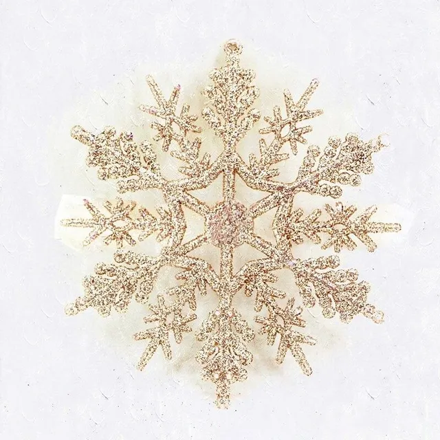 Christmas ornament snowflake 12 pcs