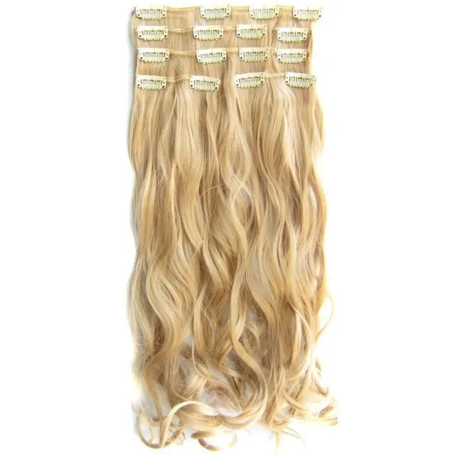 Klip w zestawie STANDARD curly - odcień blond