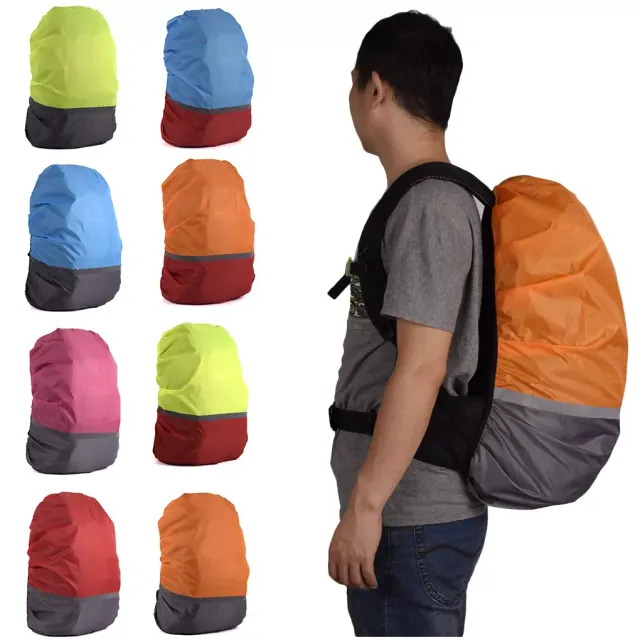 Universal backpack cape - reflective, waterproof, dust protection for outdoors, camping and travel, various colors