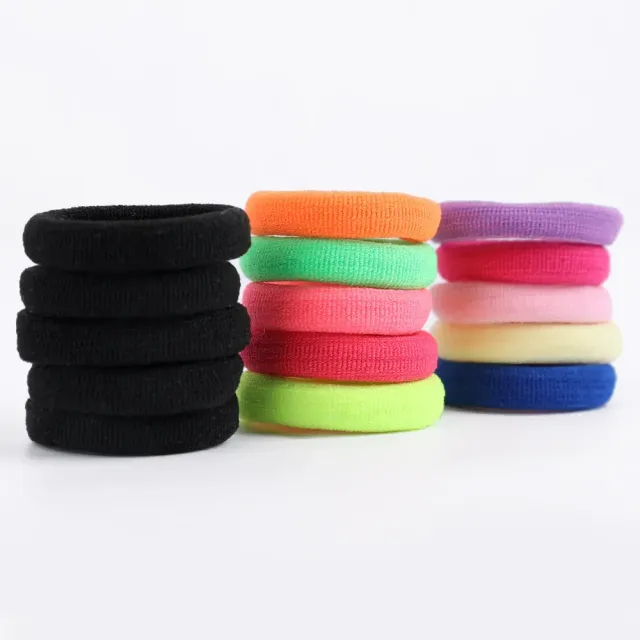 Elastic hair rubber bands - set 50/100 pcs decorative accessories for hair as a Christmas gift for girls and children