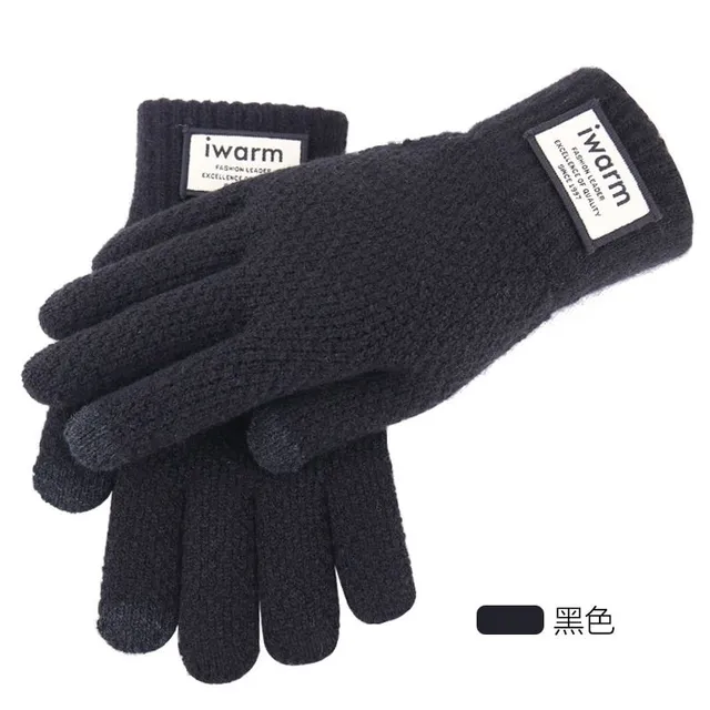 Men's winter touchscreen gloves