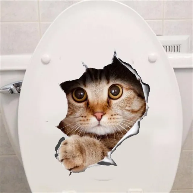 Naklejki 3D na WC CAT