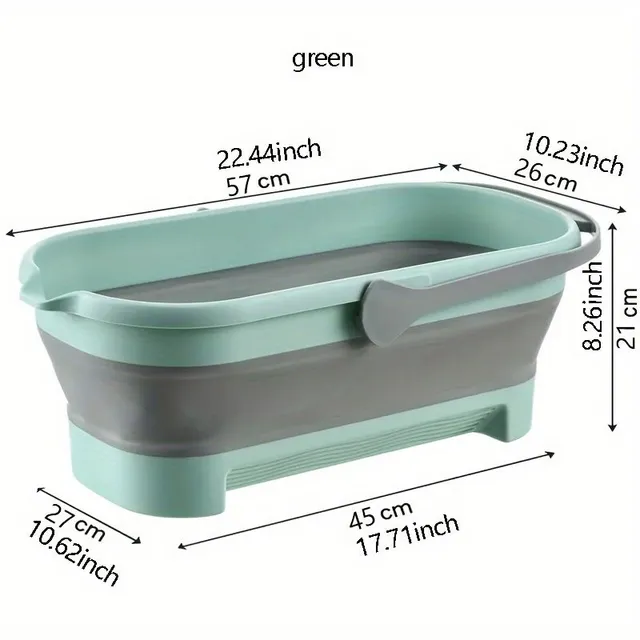 Practical foldable and portable water bucket - 2 colours