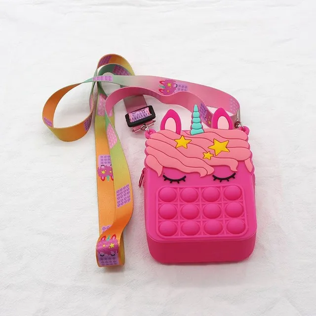 Baby bubble pop-it bag - Unicorn