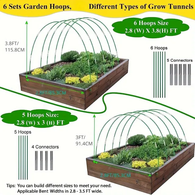 Grow Tunnel greenhouse frame