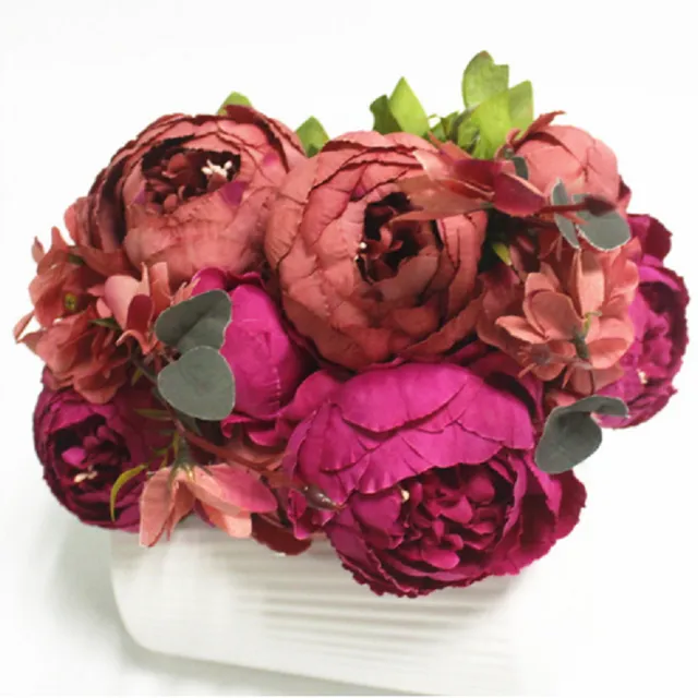 Decorative bouquet of peonies