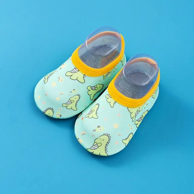 Children's original stylish modern colorful summer shoes in water with various prints Aofia