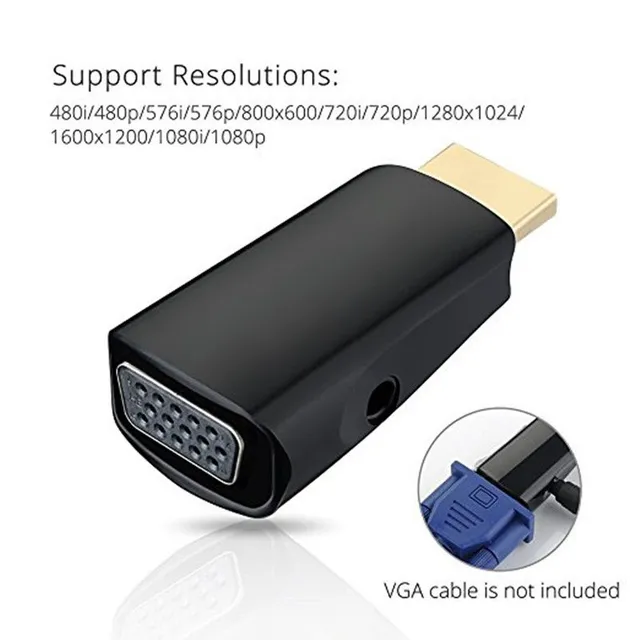 Adaptor HDMI VGA masculin și feminin - 2 culori