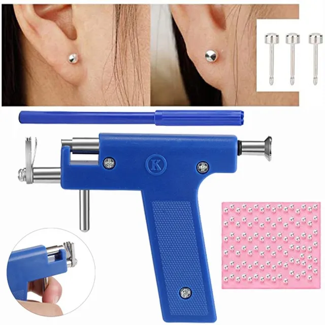 Set profesional de unelte pentru piercing în urechi