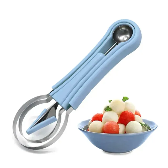 Melon slicer 4 in 1 Scooping knife Fruit carving knife Fruit slicer Flesh separator Kitchen tools Akcese