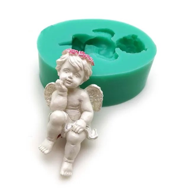 3D silicone mould in the shape of an angel