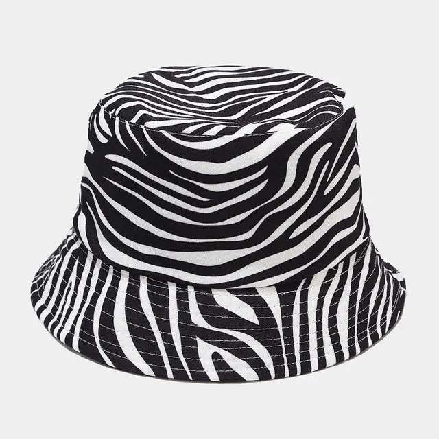 Stylish summer hat with animal patterns