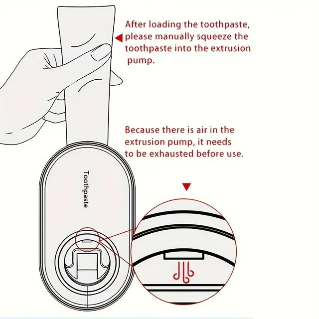 Automatic Pasty dispenser for Teeth 3. Generation - Happy Dinosaur