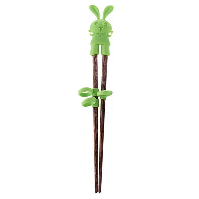 Tréninkové hůlky pro děti zajíček Margarete zelena